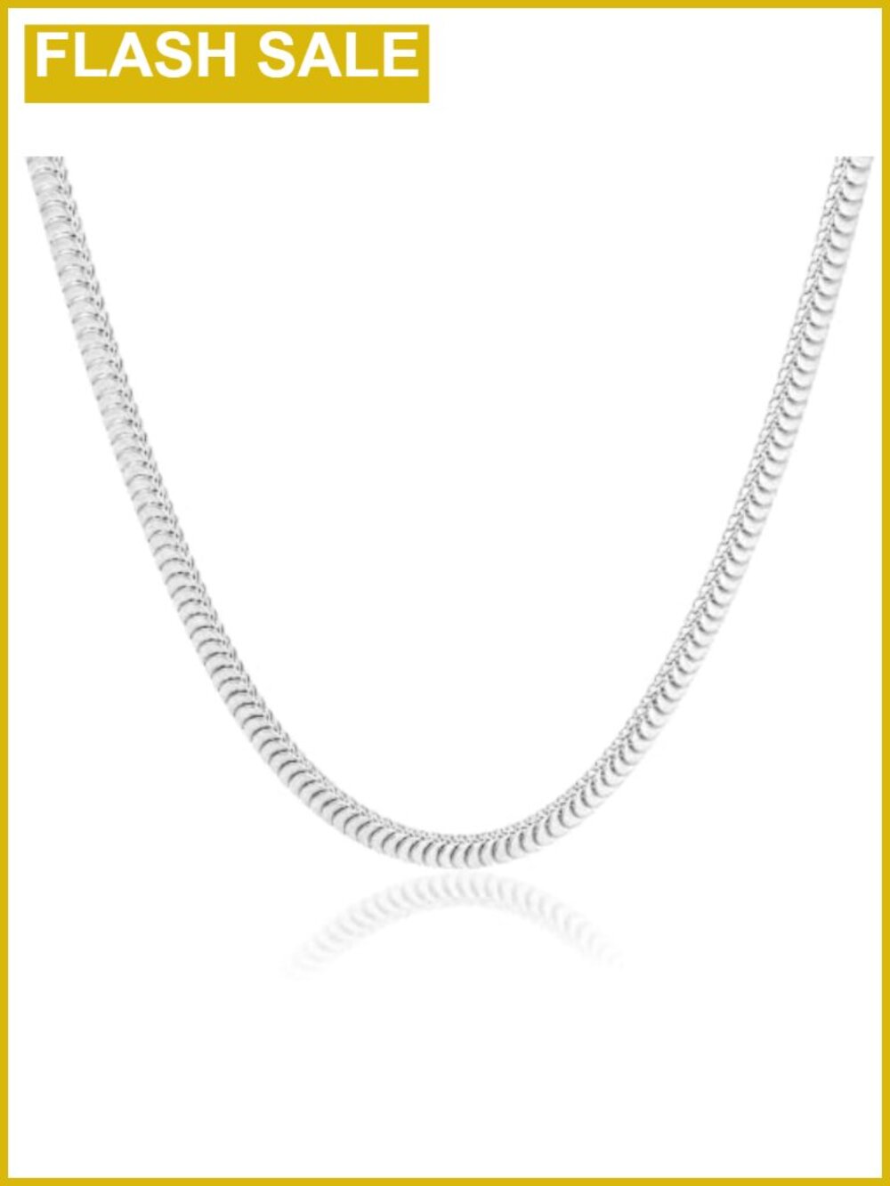 3MM 925 Sterling Silver Snake Chain Necklace Lobster Clasp Unisex